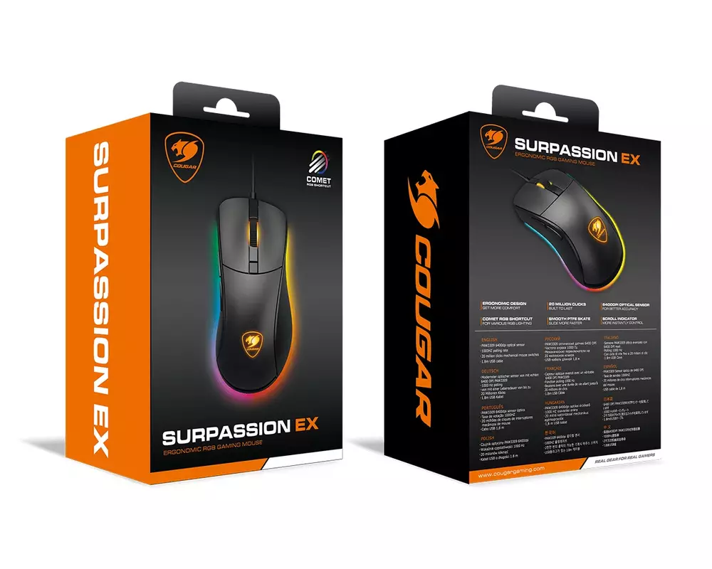 Геймърска мишка Cougar Surpassion EX Gaming Mouse - CG3MSEXWOMB0001