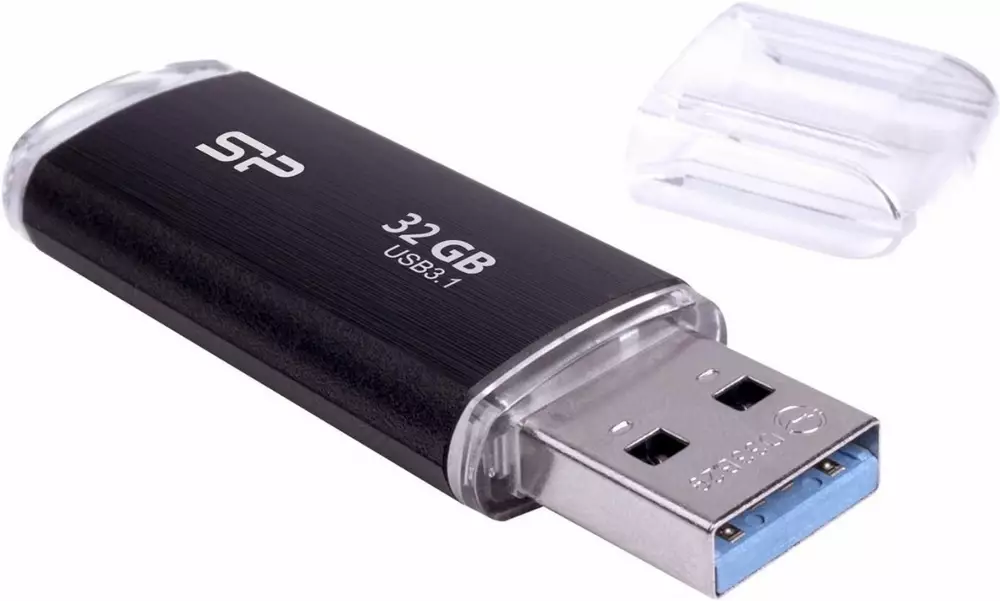 USB памет SILICON POWER Blaze B02 32GB USB 3.2 Gen 1 Black
