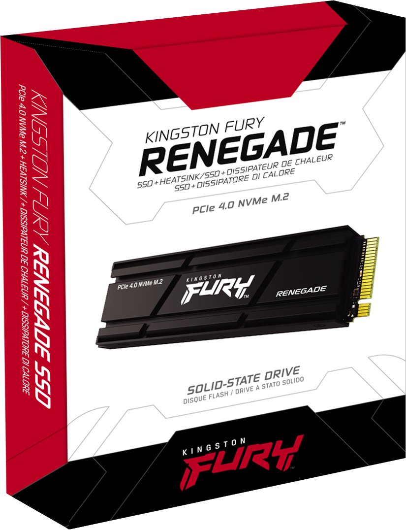 Диск SSD Kingston Fury Renegade 2TB M.2 2280 PCIe 4x4 Heatsink- SFYRDK/2000G