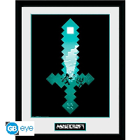 GBEYE MINECRAFT - Framed print "Diamond Sword" (30x40)