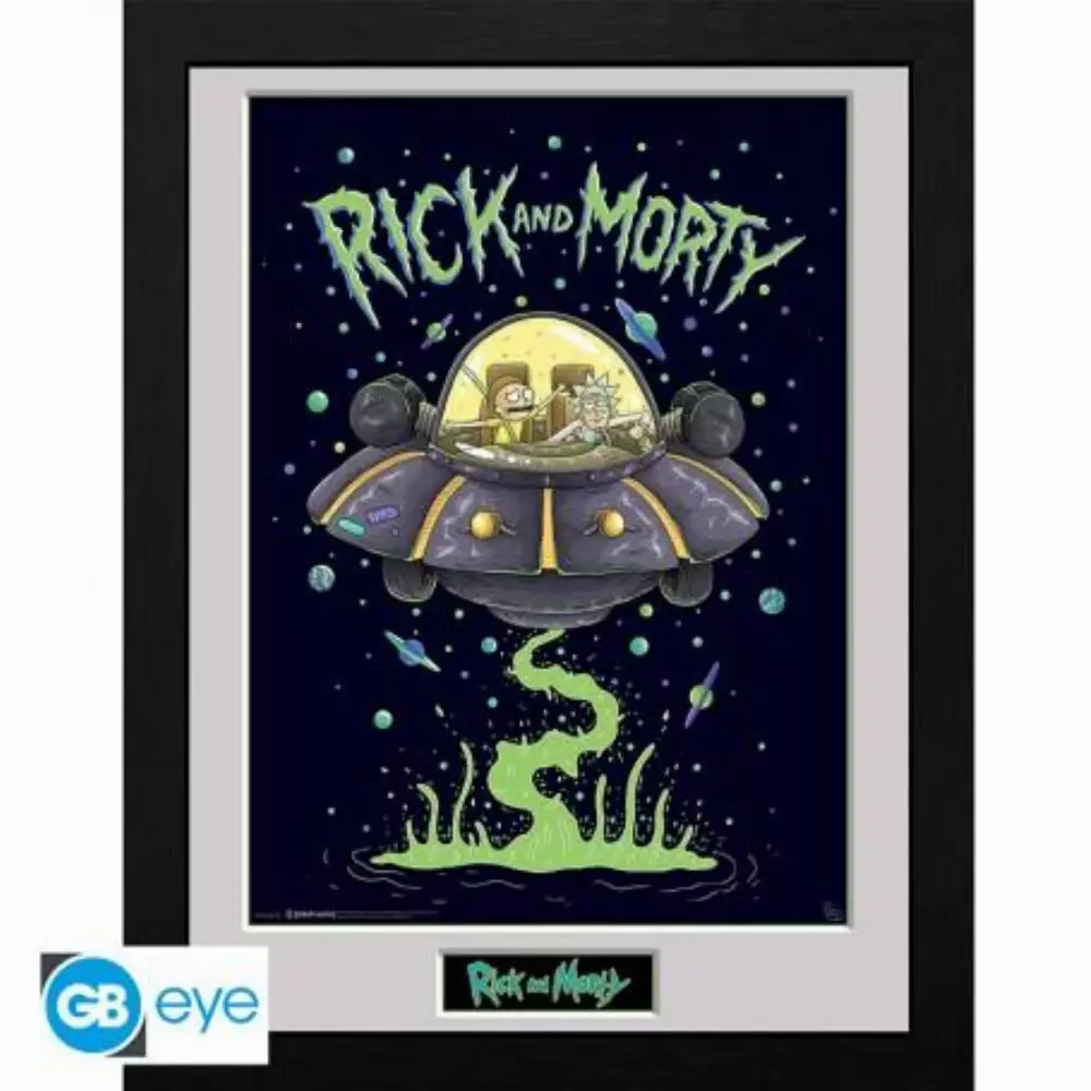 GBEYE RICK AND MORTY - Print înrămat "Ship" (30x40)