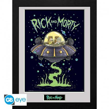 GBEYE RICK AND MORTY - Print înrămat "Ship" (30x40)
