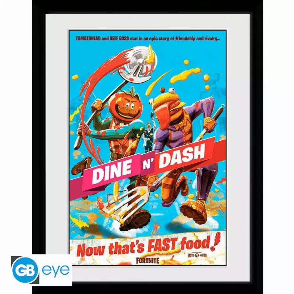 GBEYE FORTNITE - Framed print "Dine n Dash" (30x40)