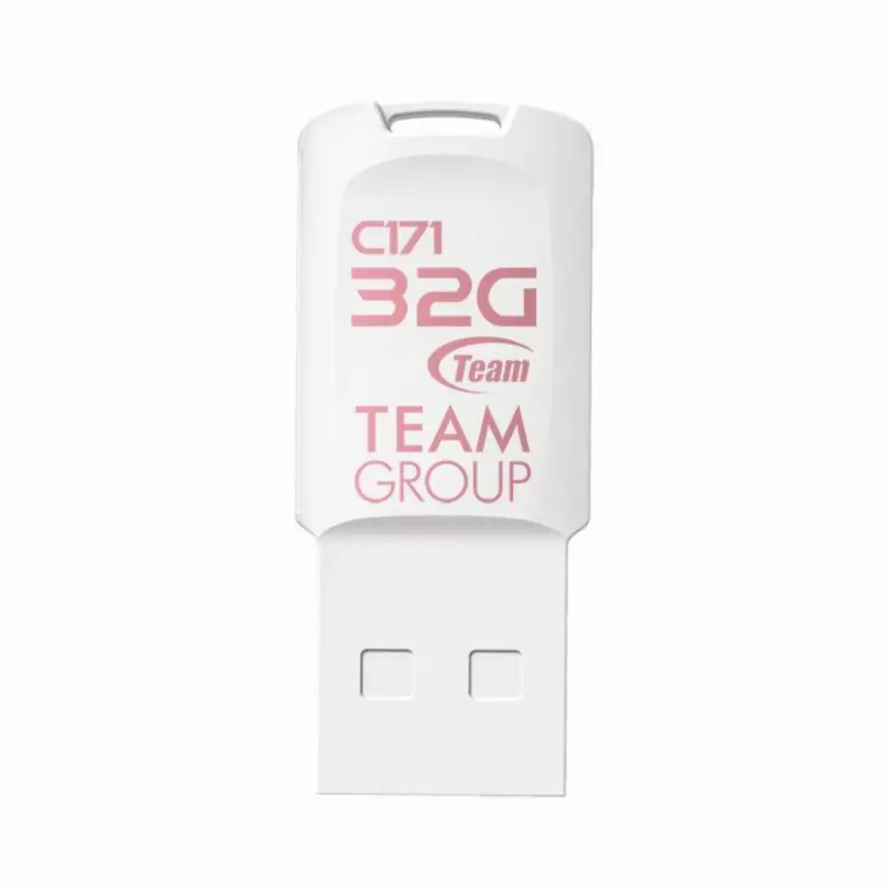 USB памет Team Group C171, 64GB USB 2.0, Бял - TC17164GB01
