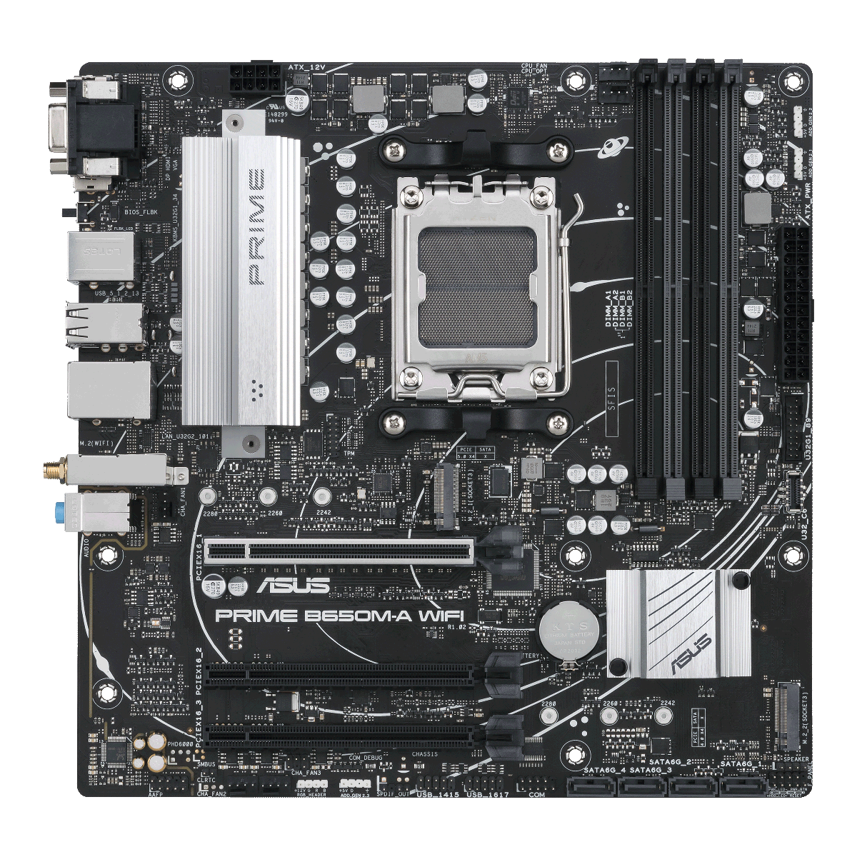 Дънна платка ASUS PRIME B650M-A WI-FI 6 AM5 DDR5