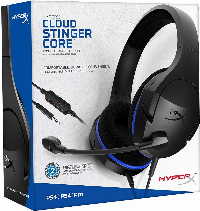 Геймърски слушалки HyperX Cloud Stinger Core (PS4/PS5), Микрофон, Черни/Син