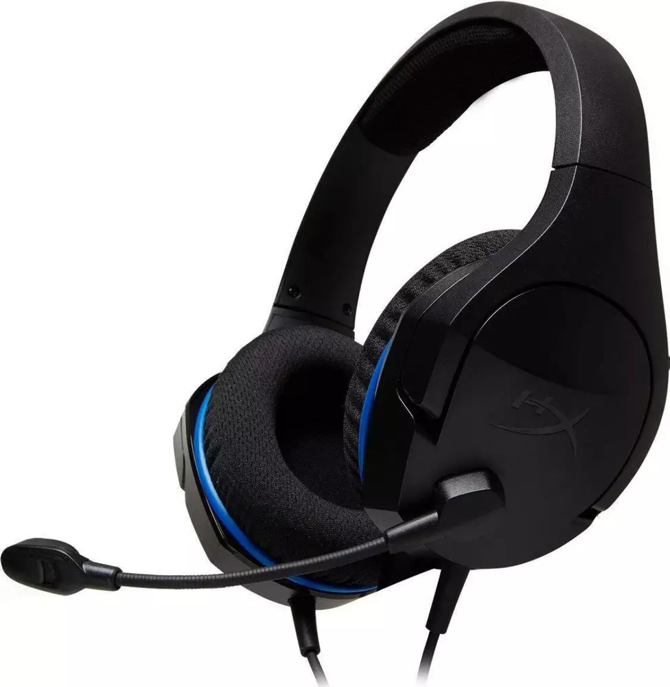 Геймърски слушалки HyperX Cloud Stinger Core (PS4/PS5), Микрофон, Черни/Син