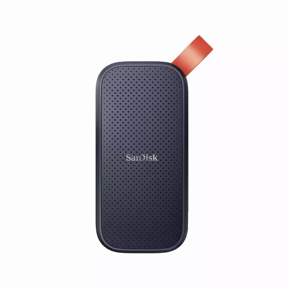 Външен SSD SanDisk Portable, 1TB, USB 3.2, Type-C, Черен