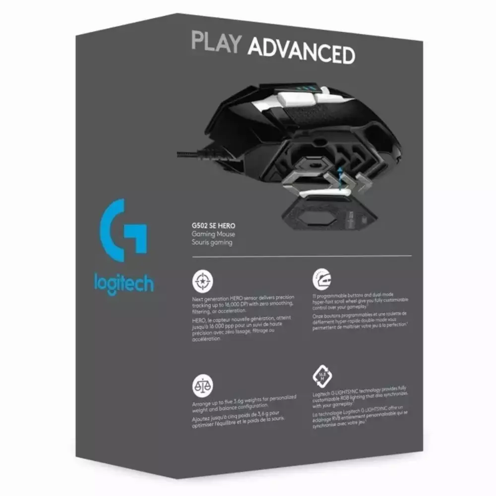 Геймърска мишка Logitech G502 SE HERO Gaming Mouse - 910-005730