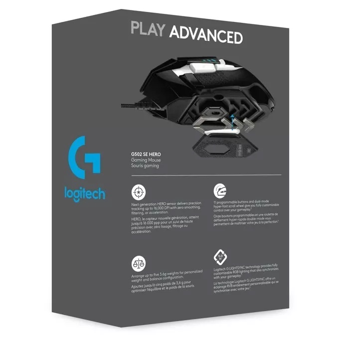 Геймърска мишка Logitech G502 SE HERO Gaming Mouse - 910-005730