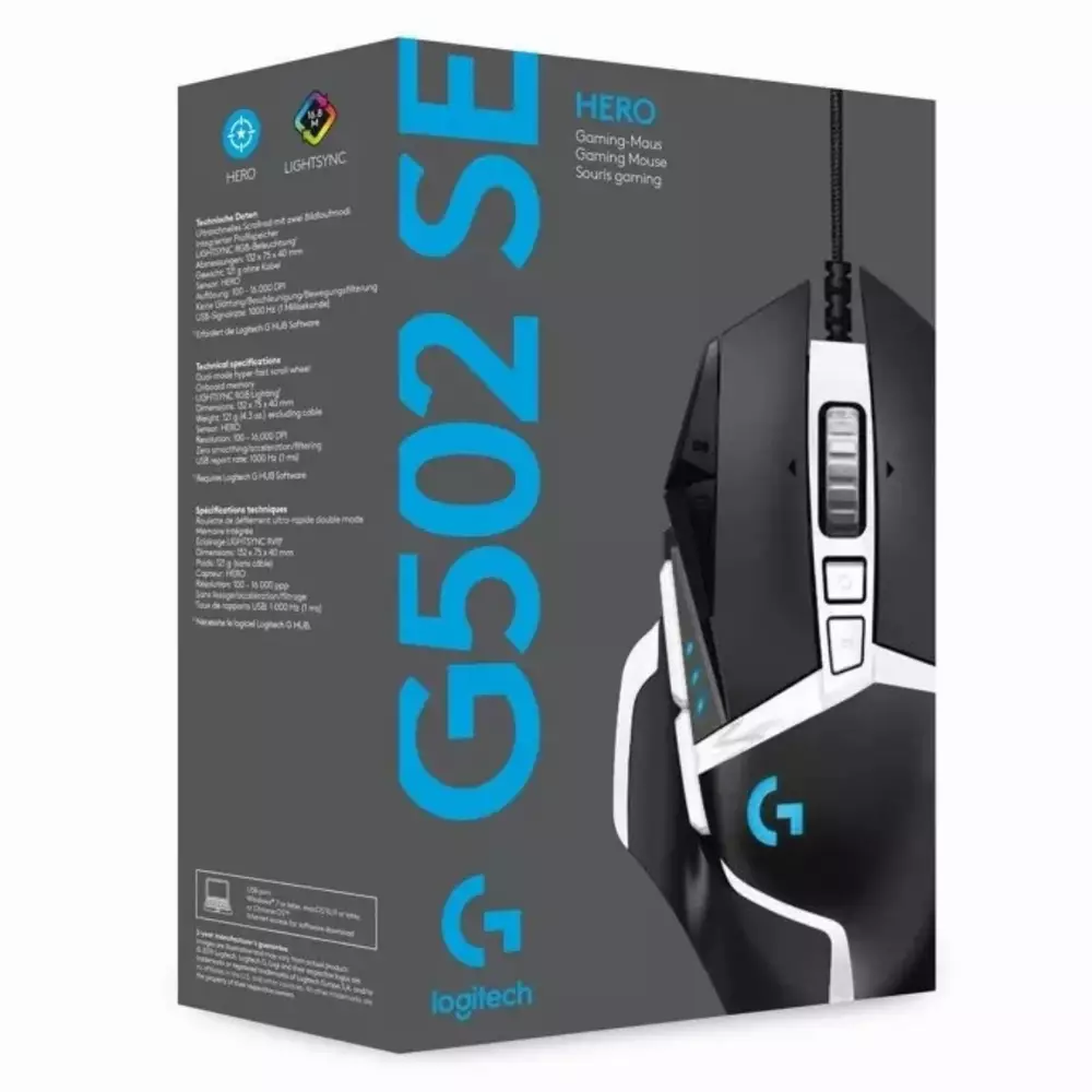 Геймърска мишка Logitech G502 SE HERO Gaming Mouse - 910-005730
