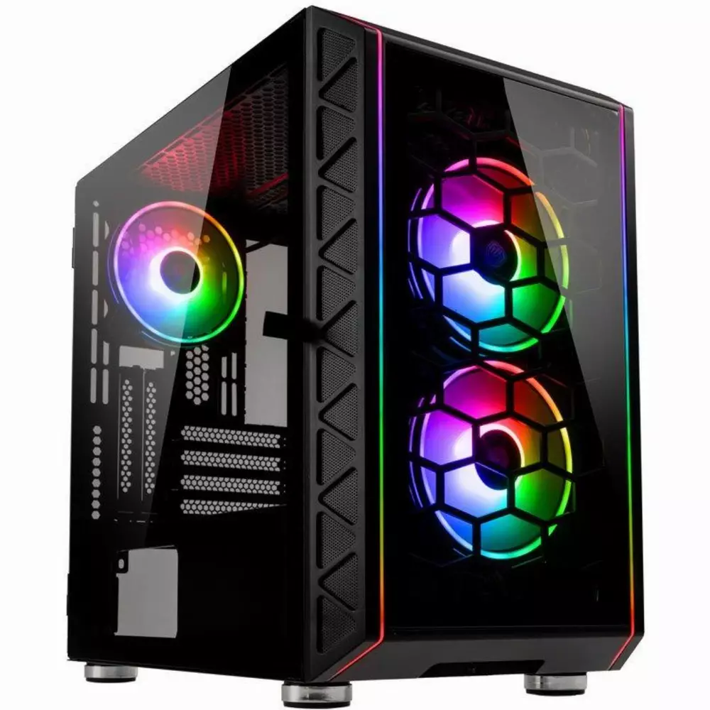 Кутия Kolink Citadel Cube Mesh SE ARGB, Черен
