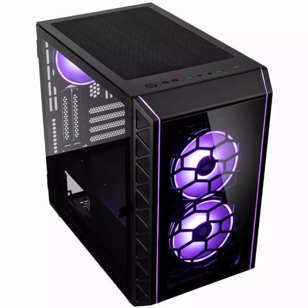 Кутия Kolink Citadel Cube Mesh SE ARGB, Черен