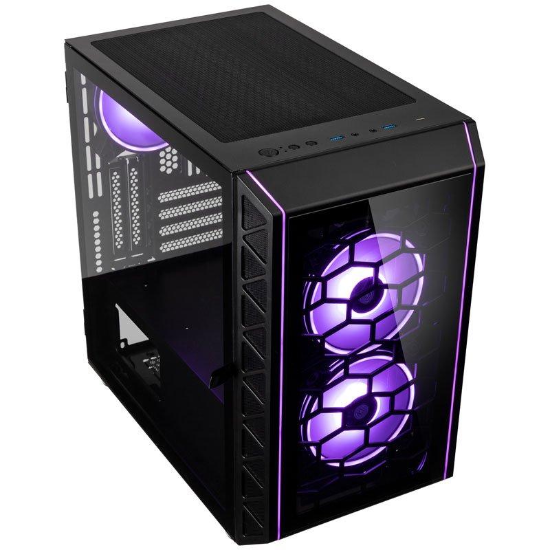 Кутия Kolink Citadel Cube Mesh SE ARGB, Черен