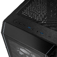 Кутия Kolink Citadel Cube Mesh SE ARGB, Черен