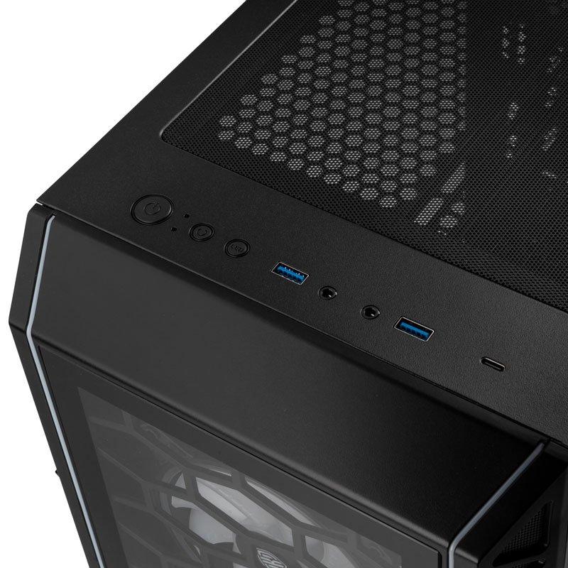 Кутия Kolink Citadel Cube Mesh SE ARGB, Черен