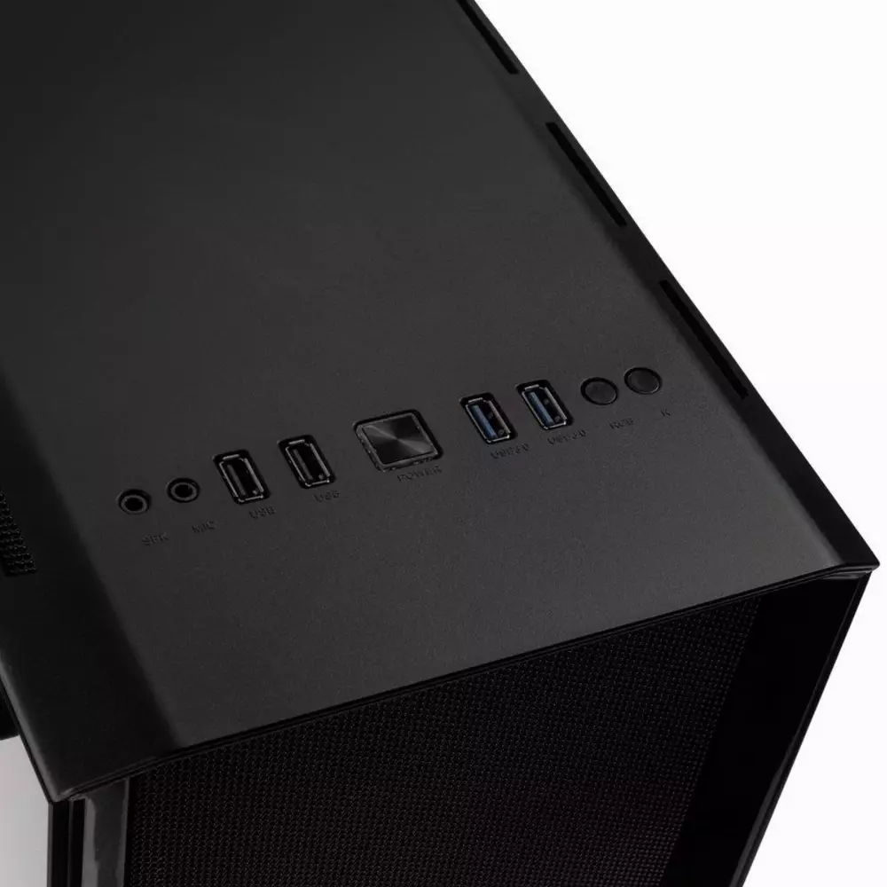 Кутия Kolink Levante V2 ARGB TG Mesh, Mid-Tower, Черен