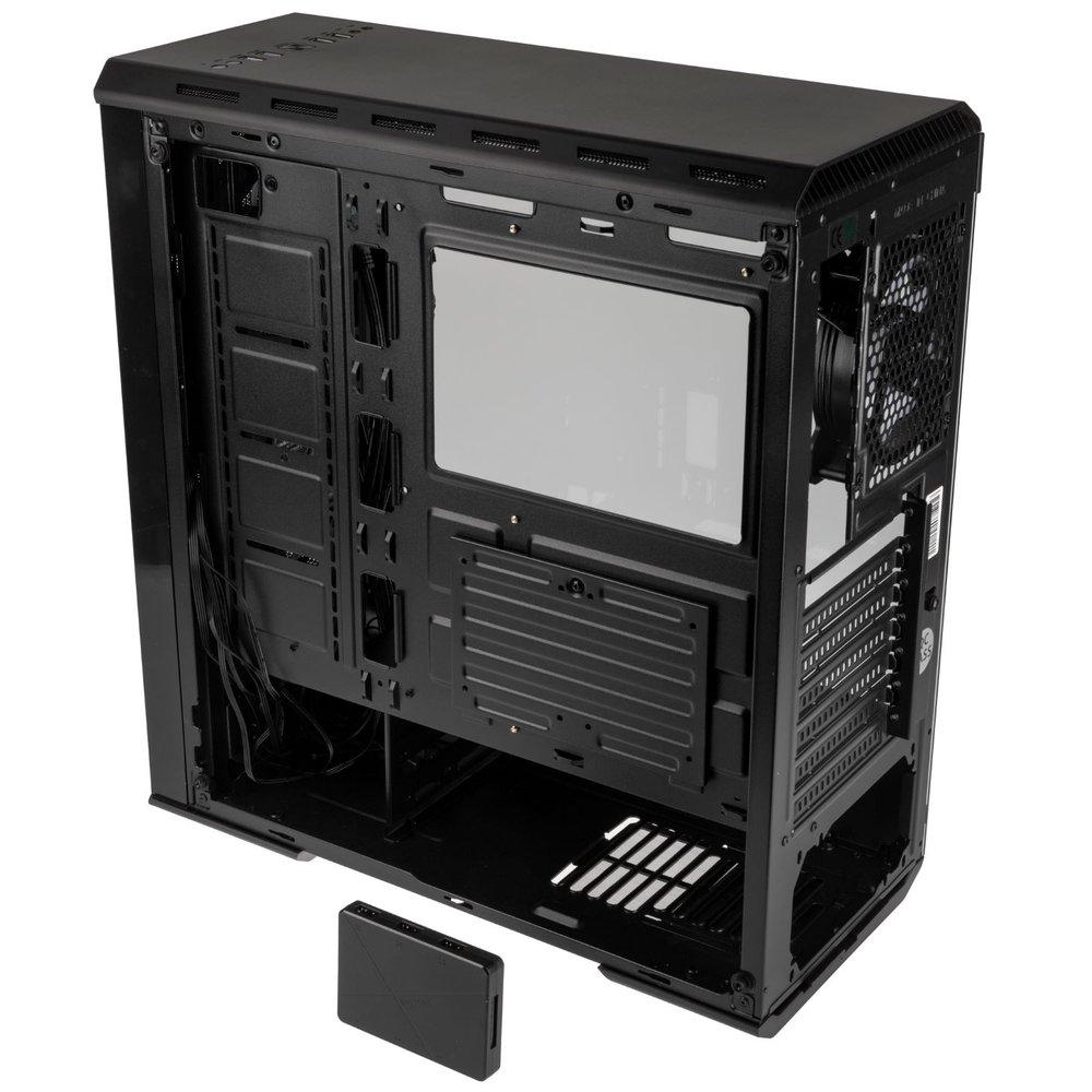 Кутия Kolink Levante V2 ARGB TG Mesh, Mid-Tower, Черен
