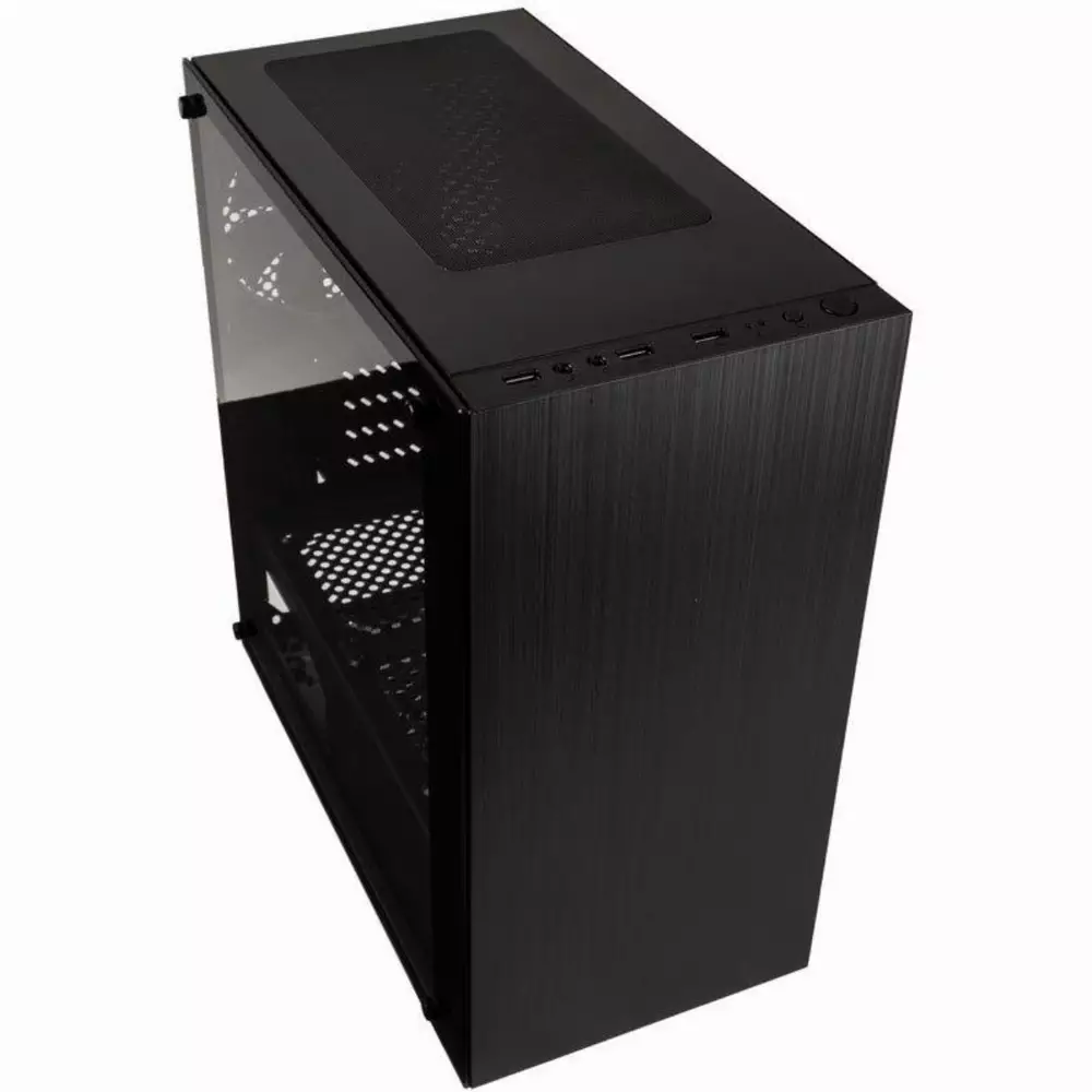 Кутия Kolink Stronghold M TG, MicroATX, Black