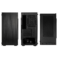 Кутия Kolink Stronghold M TG, MicroATX, Black