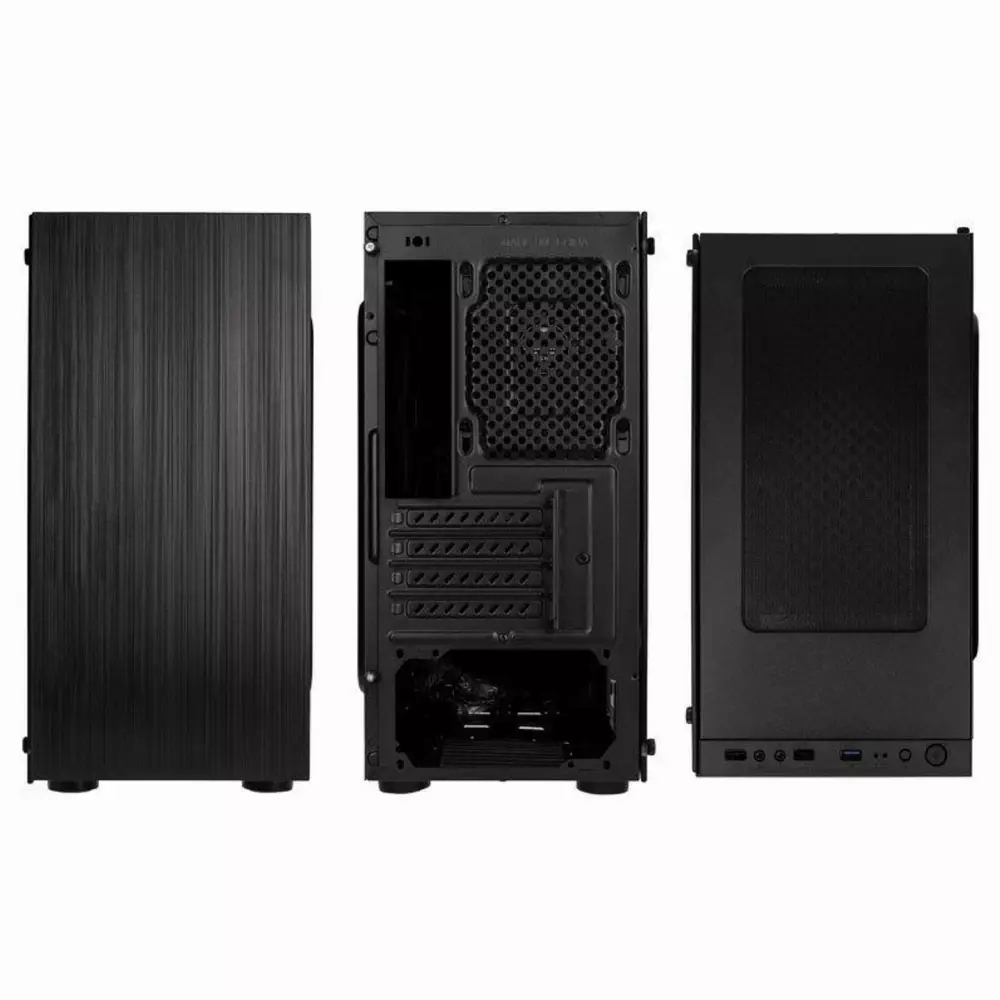 Кутия Kolink Stronghold M TG, MicroATX, Black