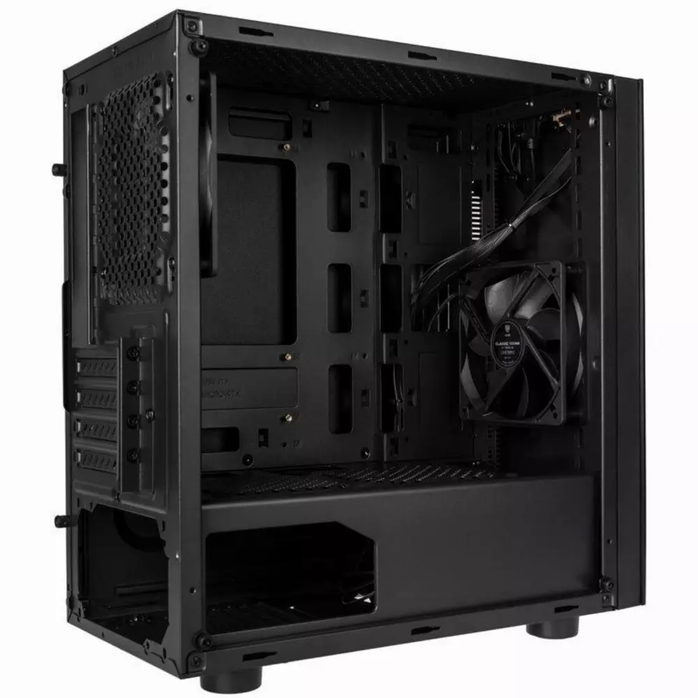 Кутия Kolink Stronghold M TG, MicroATX, Black