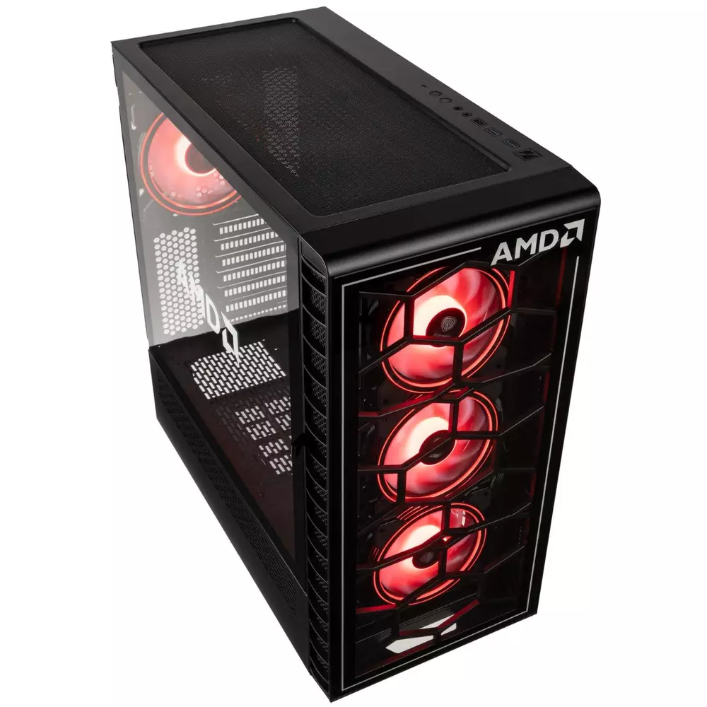 Кутия Kolink Observatory Y AMD ARGB, Mid-Tower, Черен