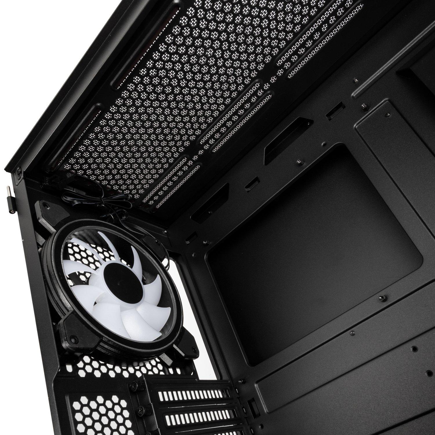 Кутия Kolink Observatory Y AMD ARGB, Mid-Tower, Черен