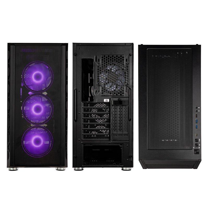 Кутия Kolink Citadel Mesh ATX ARGB, Mid-Tower, Черен