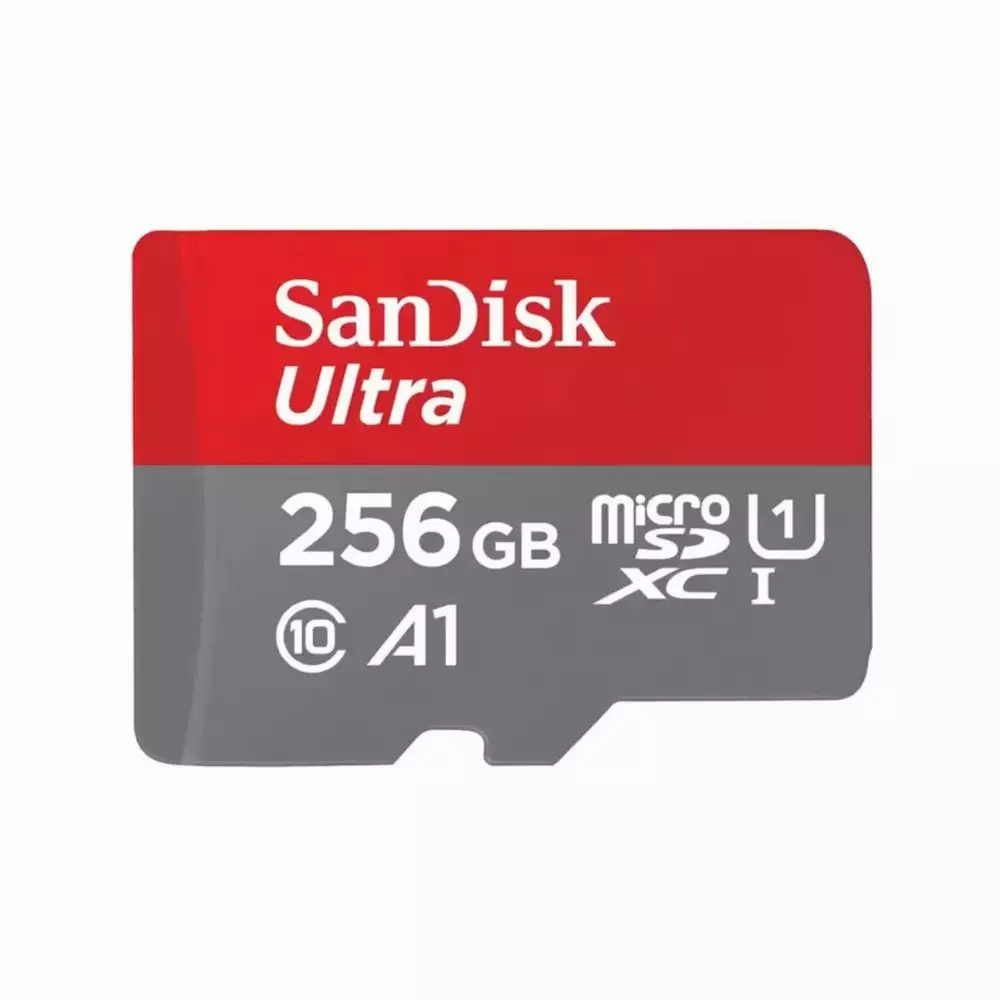 Карта памет SANDISK Ultra microSDXC, 256GB, A1, UHS-I, U1, Class 10, 150MB/s, Адаптер