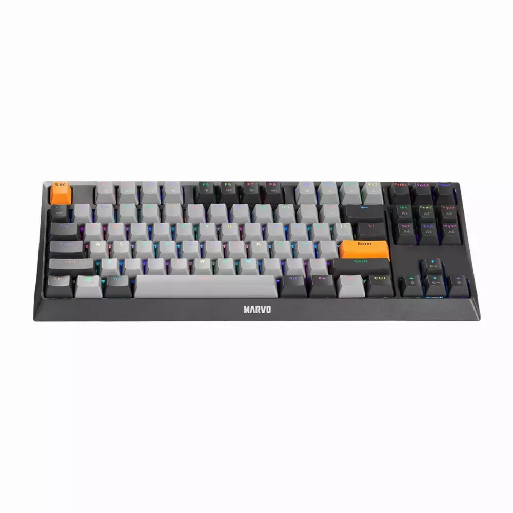 Gaming μηχανικό πληκτρολόγιο Marvo KG980-B - RGB, Blue switches, TKL