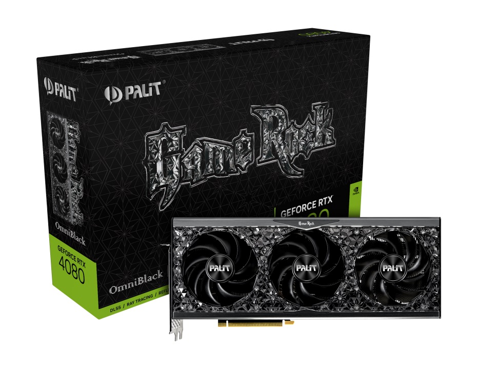 Видео карта Palit GeForce RTX 4080 GameRock OmniBlack 16GB GDDR6X 