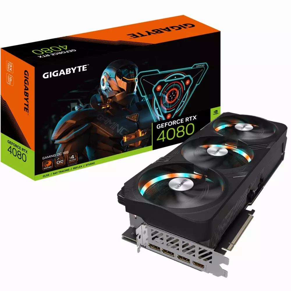 Видео карта Gigabyte GeForce RTX 4080 16GB GAMING OC 