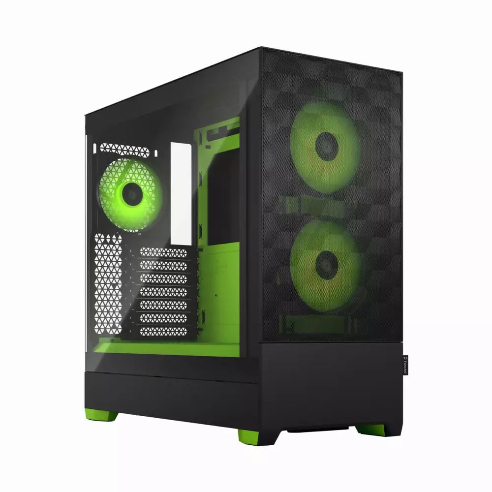 Кутия Fractal Pop Air RGB Green Core TG Clear - FD-C-POR1A-04