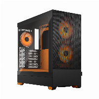 Кутия Fractal Pop Air RGB Orange Core TG Clear - FD-C-POR1A-05