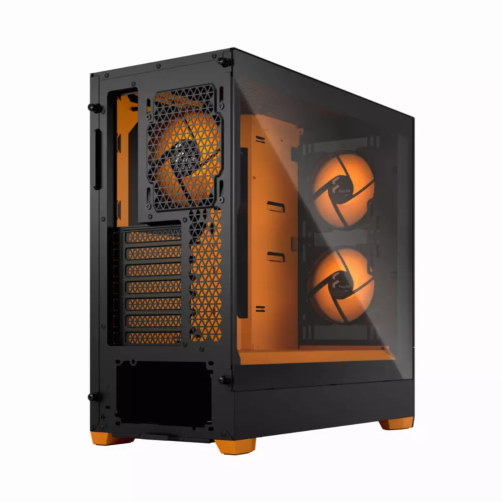 Кутия Fractal Pop Air RGB Orange Core TG Clear - FD-C-POR1A-05