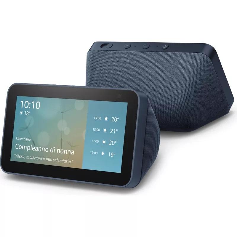 Смарт тонколона Amazon Echo Show 5, 2nd Gen., Сензорен екран, Гласов асистент, Син