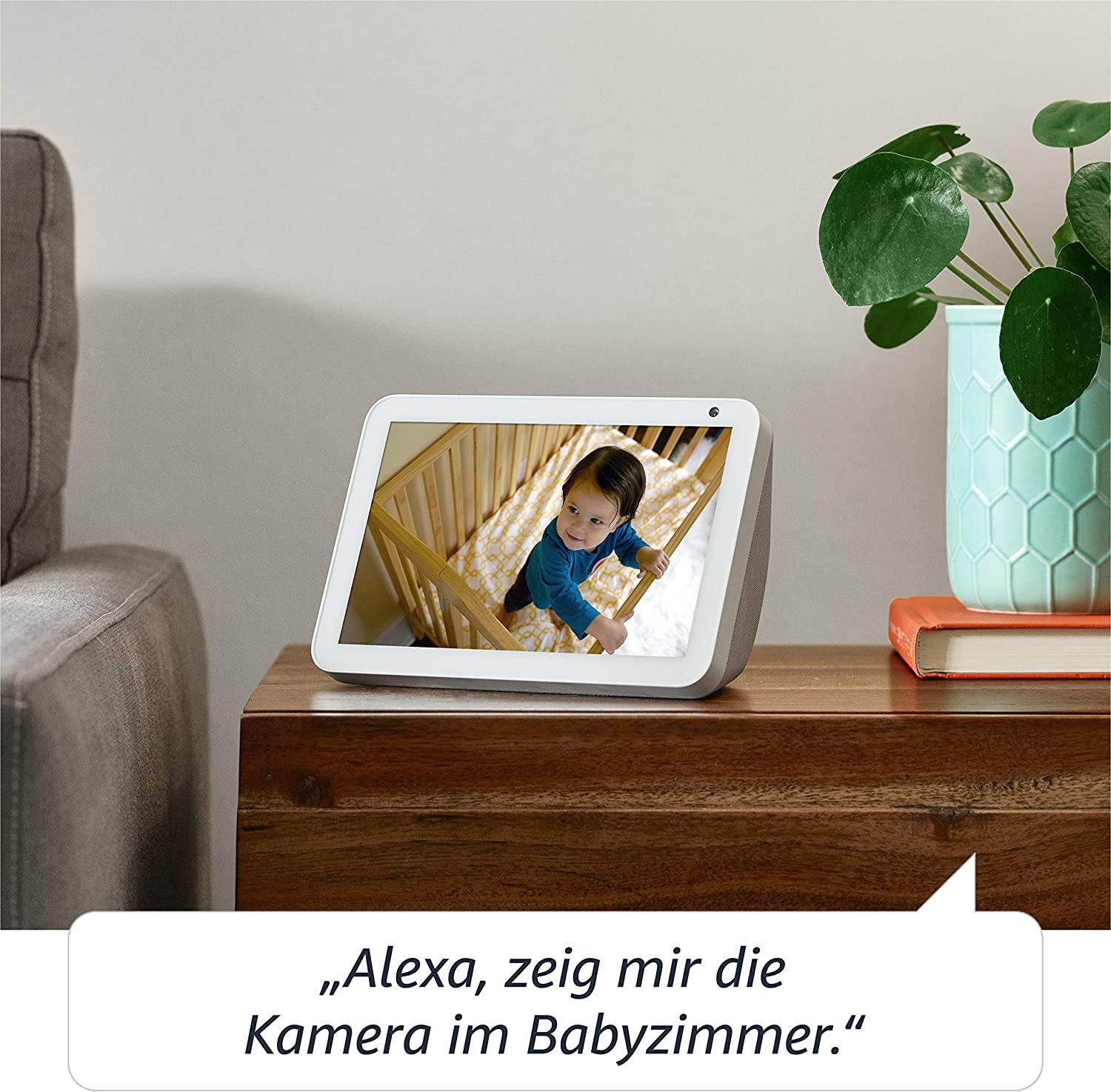 Смарт тонколона Amazon Echo Show 8, Сензорен екран, Гласов асистент, Бял