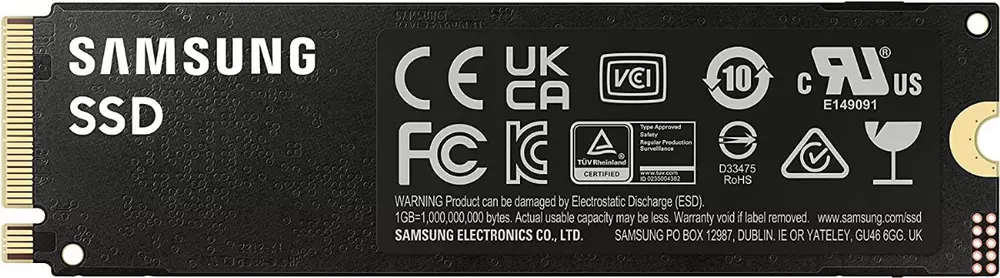 Диск SSD SAMSUNG 990 PRO 1TB M.2 2280 NVMe PCIe Gen 4.0 x4 - MZ-V9P1T0BW