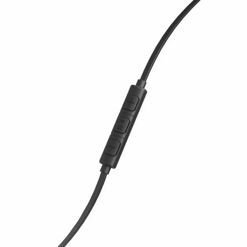 Слушалки Hama "Intense", In-Ear, микрофон, плосък лентов кабел, черни