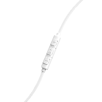 Слушалки Hama "Intense", In-Ear, микрофон, плосък лентов кабел, бели