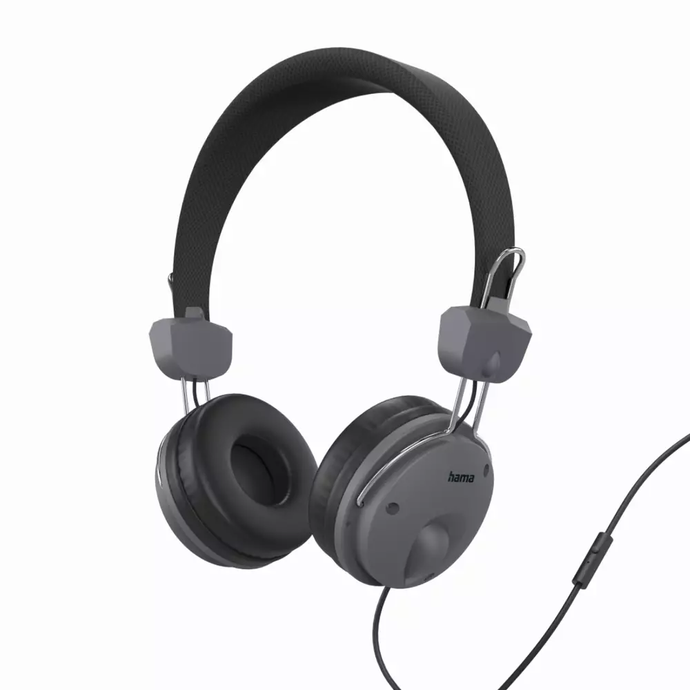 HAMA Слушалки с микрофон  "Fun4Phone", On-Ear Stereo Headphones, black