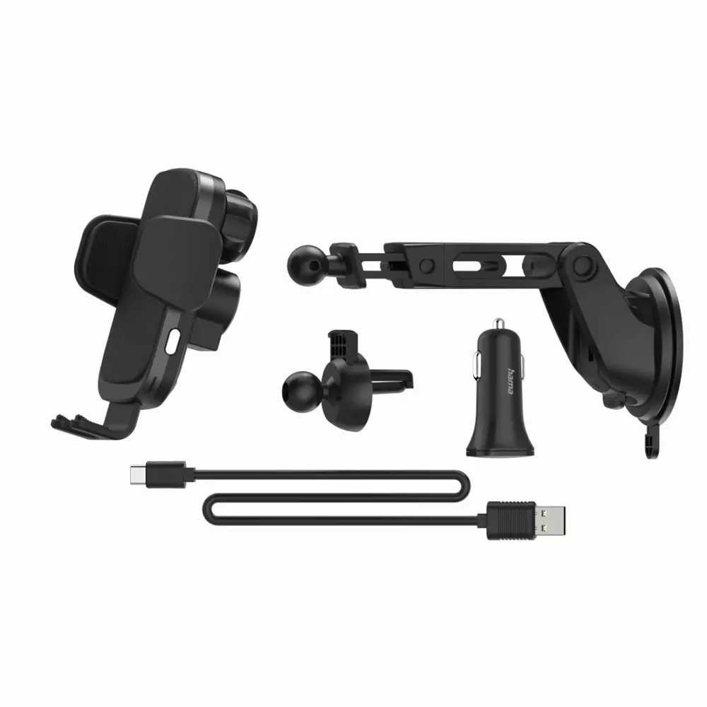 Безжично зарядно за кола HAMA FC10 Motion, 10W, Черно