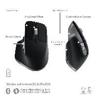 Мишка Logitech MX Master 3S за Mac, Безжична - 910-006571  