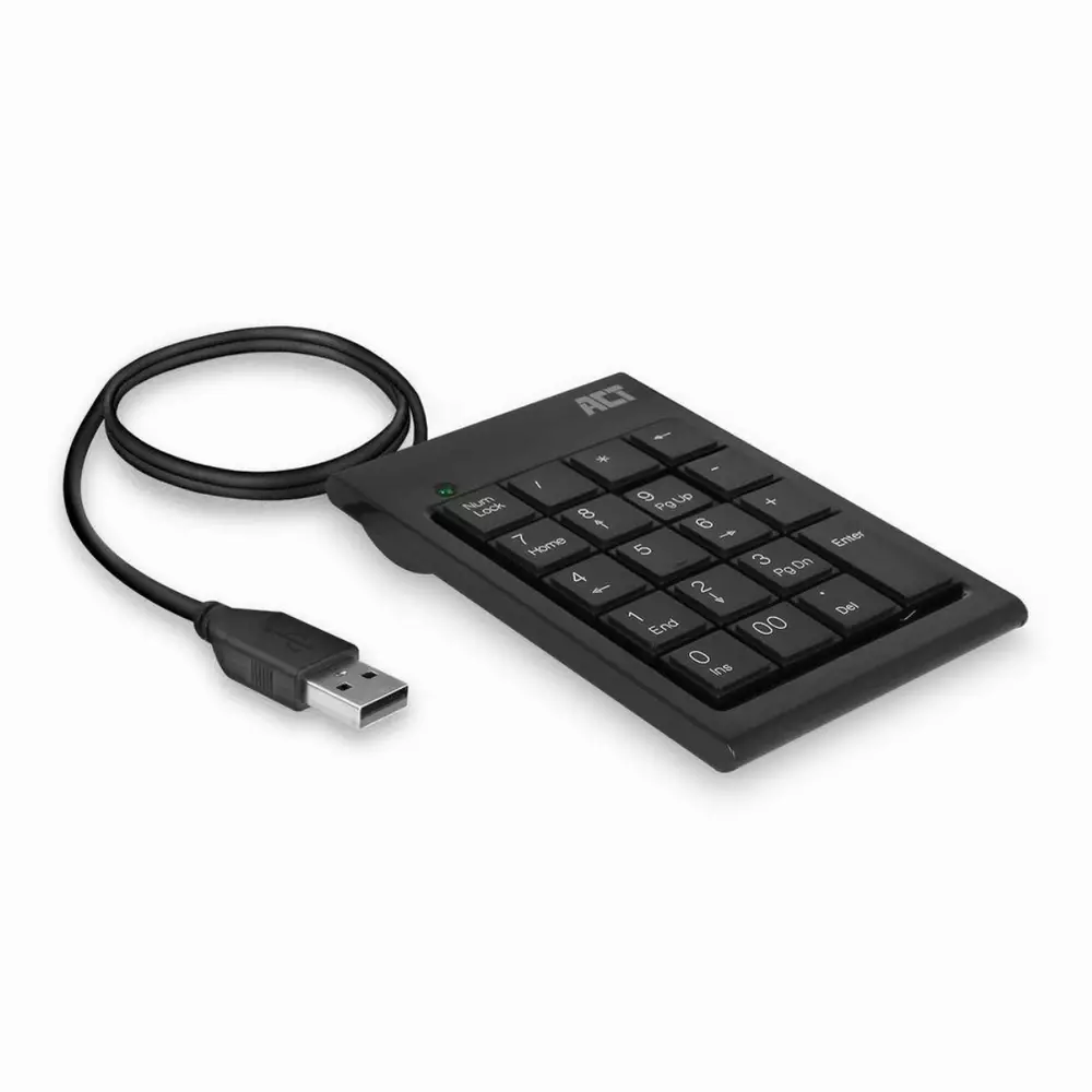 Цифрова клавиатура Ewent ACT AC5480 USB, Черен