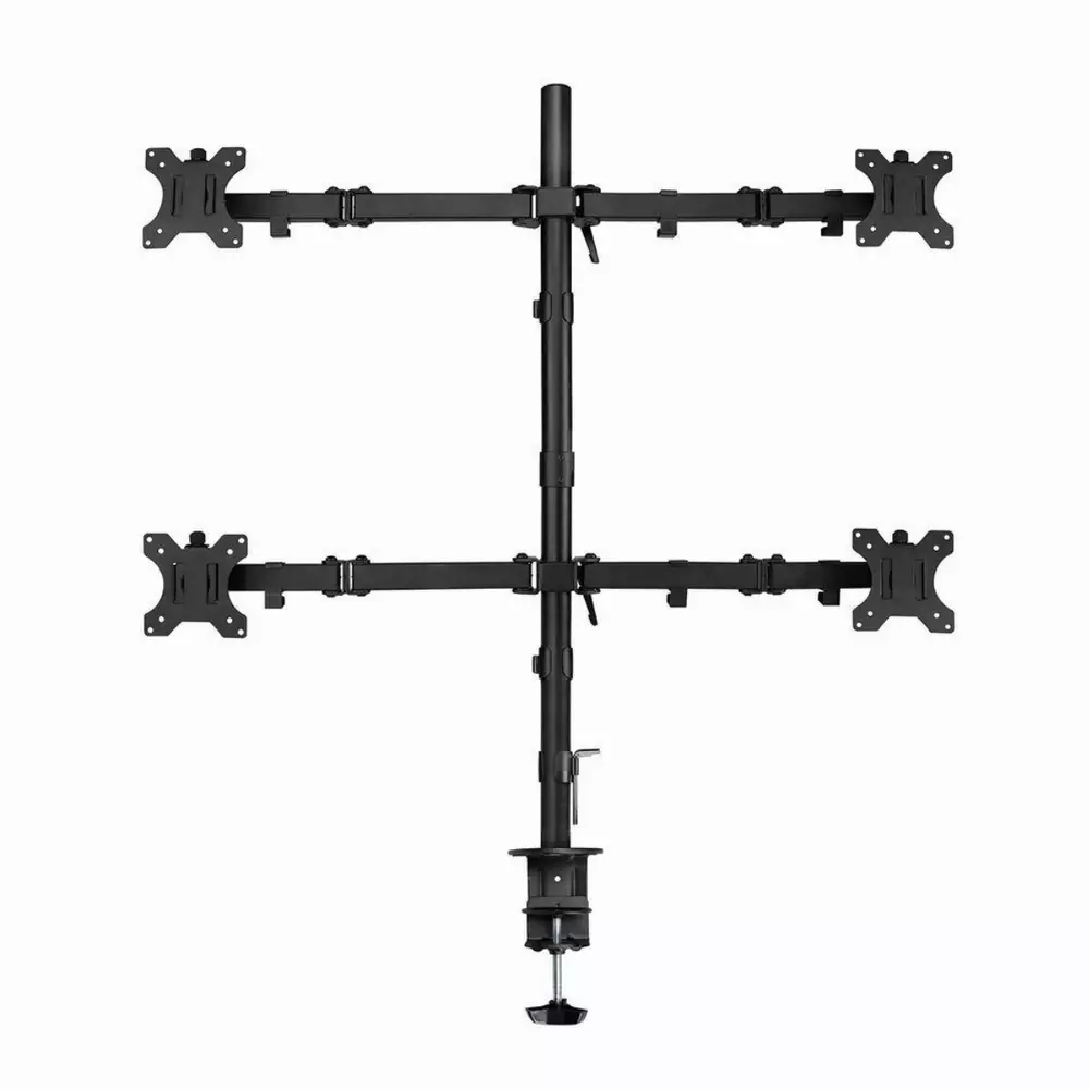 Стойка за 4 монитора Ewent ACT AC8304, За бюро, Регулируема, 32", 8 кг, Черна