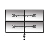 Стойка за 4 монитора Ewent ACT AC8304, За бюро, Регулируема, 32", 8 кг, Черна