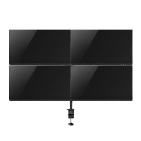 Стойка за 4 монитора Ewent ACT AC8304, За бюро, Регулируема, 32", 8 кг, Черна