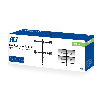 Стойка за 4 монитора Ewent ACT AC8304, За бюро, Регулируема, 32", 8 кг, Черна