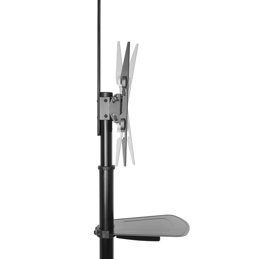 Мобилна стойка Ewent ACT AC8370,  За под, Регулируема, 32"-70", VESA, До 50 кг., Черна